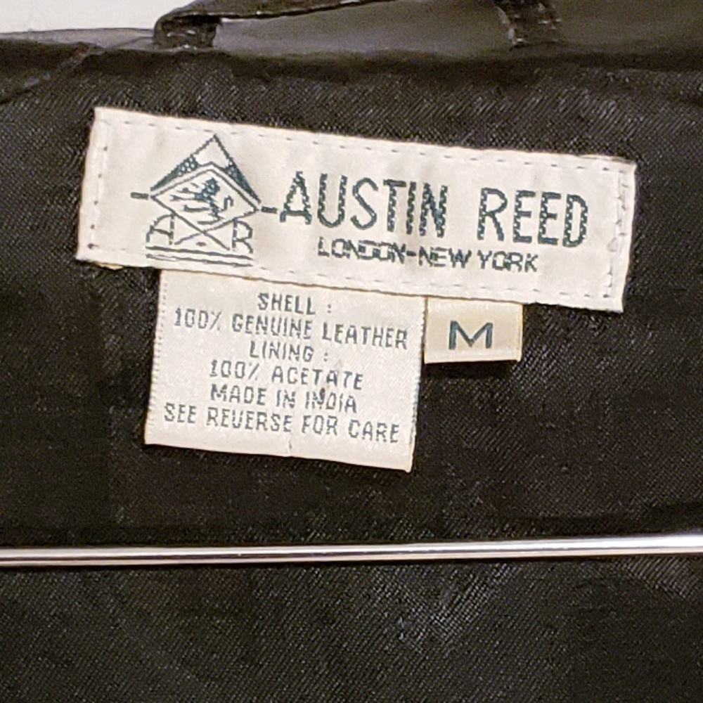 Austin Reed Leather Coat - Picture 3 of 4